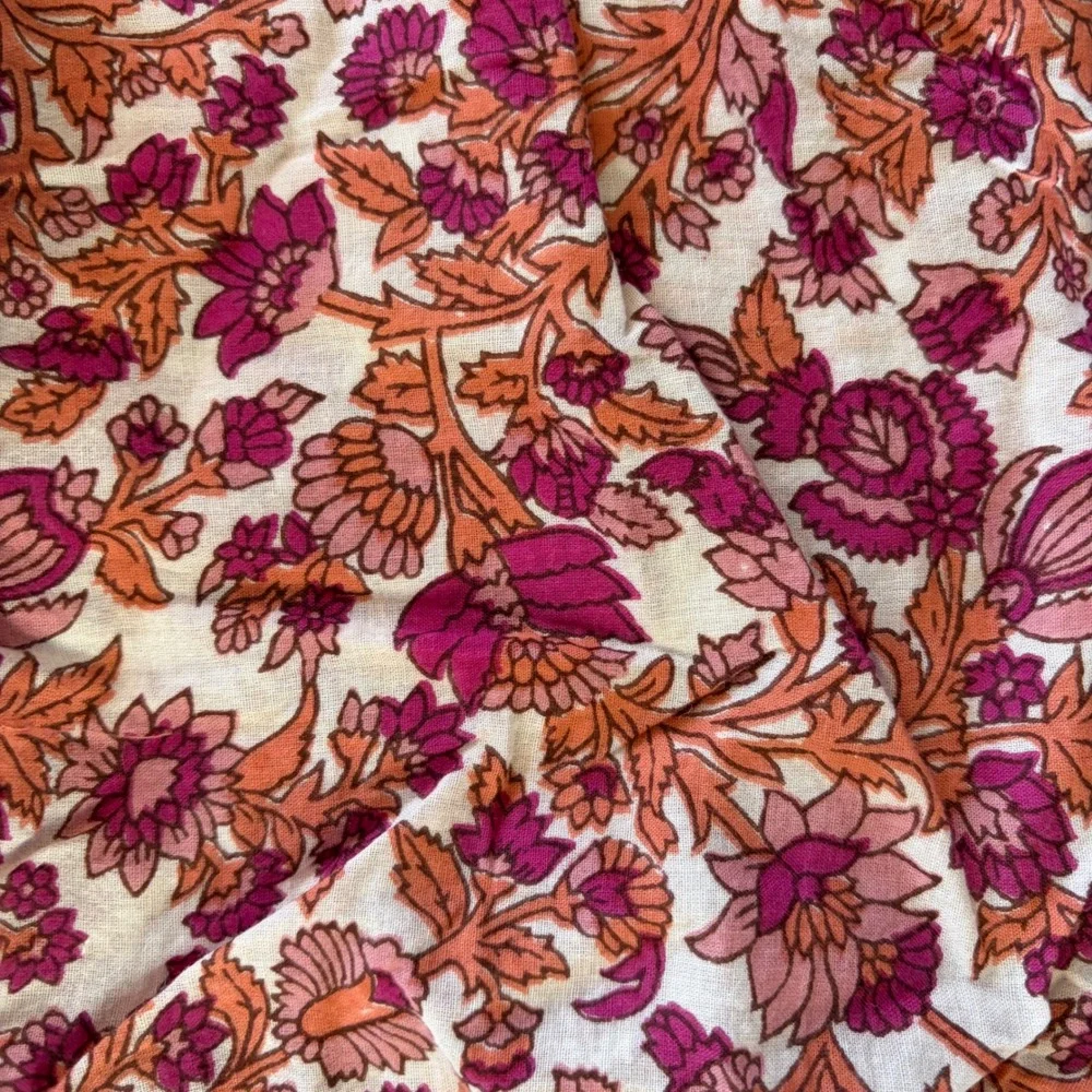 Sgt Fletcher Kids XS 2/3 Pink Orange Floral Elephant Print Cotton Boho Pants